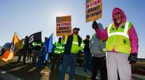 DHL workers strike