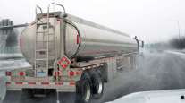 Fuel tanker on the highway