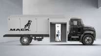 Mack Truck with charging unit